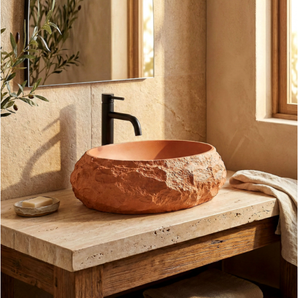 Умывальник (раковина) REA MIKA TERRACOTTA MATT накладной