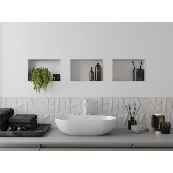 Вбудована полиця MEXEN X-Wall-NR 30x20 WHITE без обідка