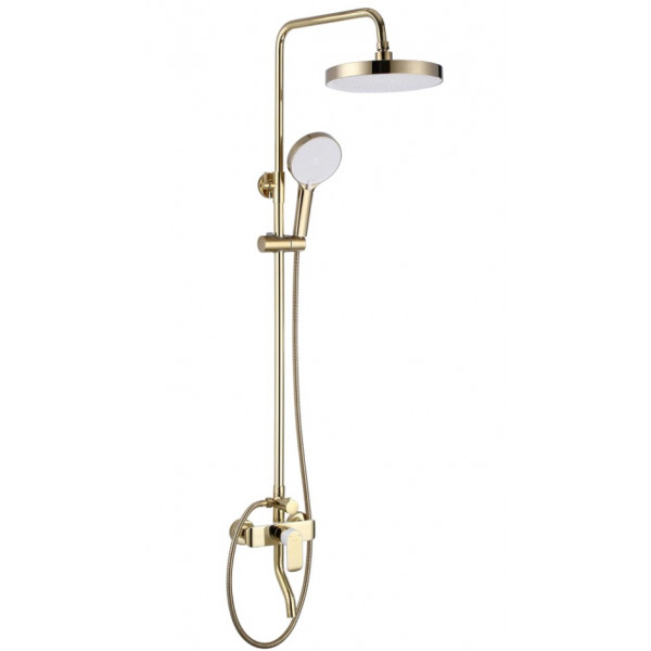 Душевой гарнитур REA BLOOM GOLD WHITE с изливом *
