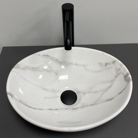 Умывальник (раковина) VBI PARMA CALCATTA GLOSSY накладной