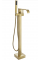 Смеситель для ванны REA CARAT BRUSHED GOLD золотой матовый напольный