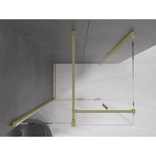 Душова кабіна MEXEN VELAR 130х100 BRUSHED GOLD