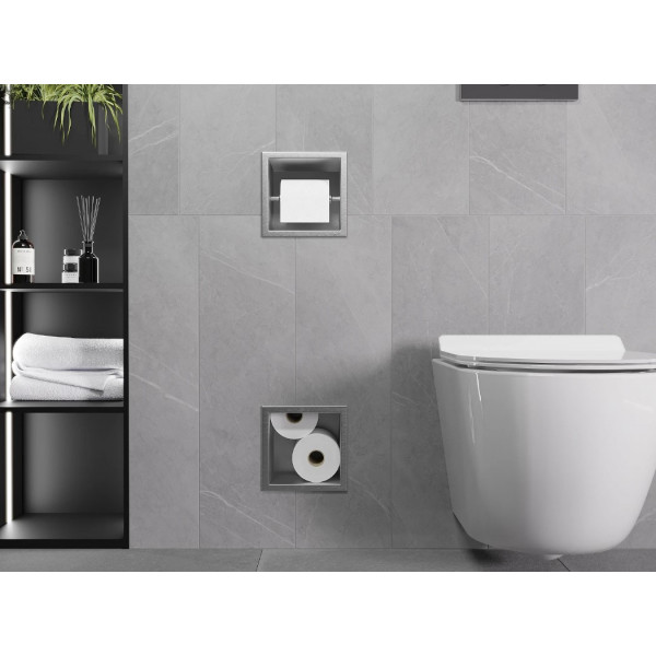 Вбудований тримач MEXEN X-WALL-BP INOX для туалетного паперу