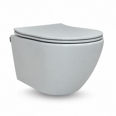Подвесной унитаз VBI VULCANO LIGHT GREY MATT TORNADO