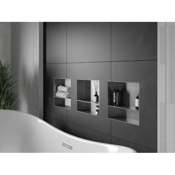 Вбудована полиця MEXEN X-Wall-NR 30 INOX без обідка
