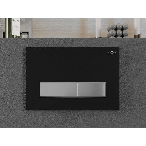 Кнопка змиву для інсталяції MEXEN FENIX 09 BLACK CHROME