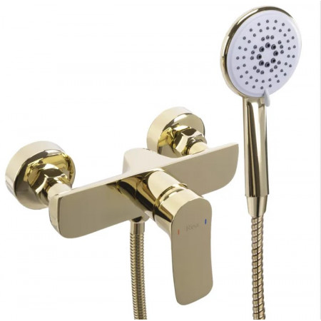 Смеситель для ванны и душа REA DART GOLD настенный без излива