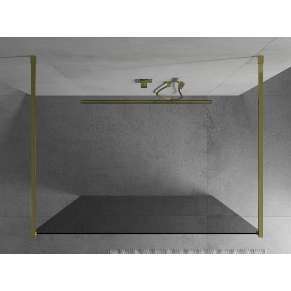 Душова стінка MEXEN KIOTO 120 GRAPHITE GOLD