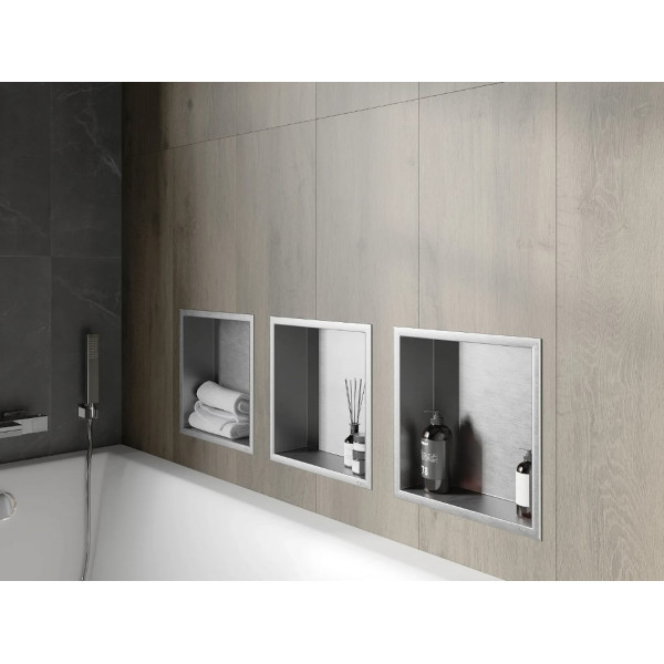 Вбудована полиця MEXEN X-Wall-R 30 INOX з обідком