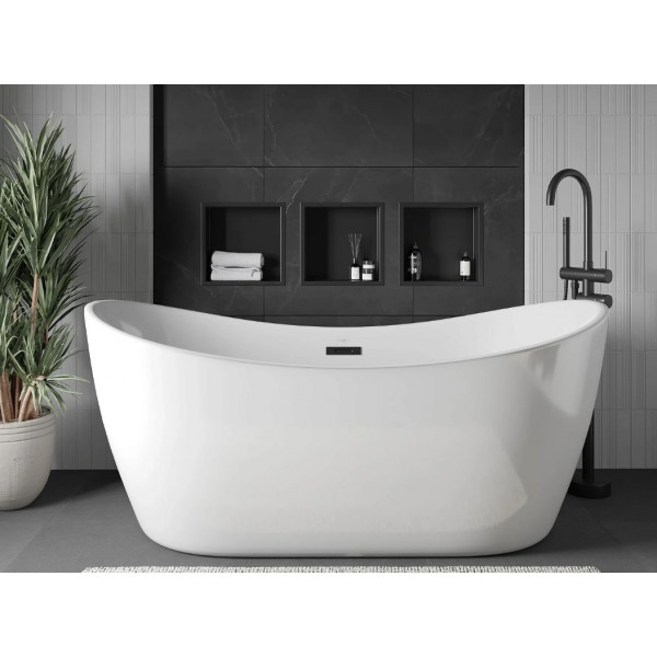 Вбудована полиця MEXEN X-Wall-R 30 BLACK з обідком *