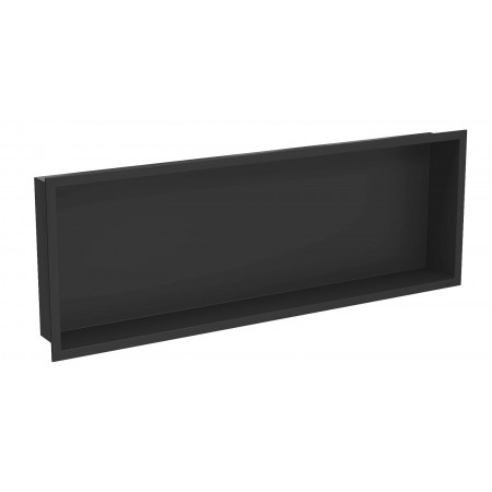 Вбудована полиця MEXEN X-Wall-R 90 BLACK з обідком