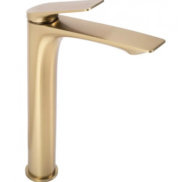Смеситель для раковины (умывальника) REA AVALON BRUSHED GOLD высокий