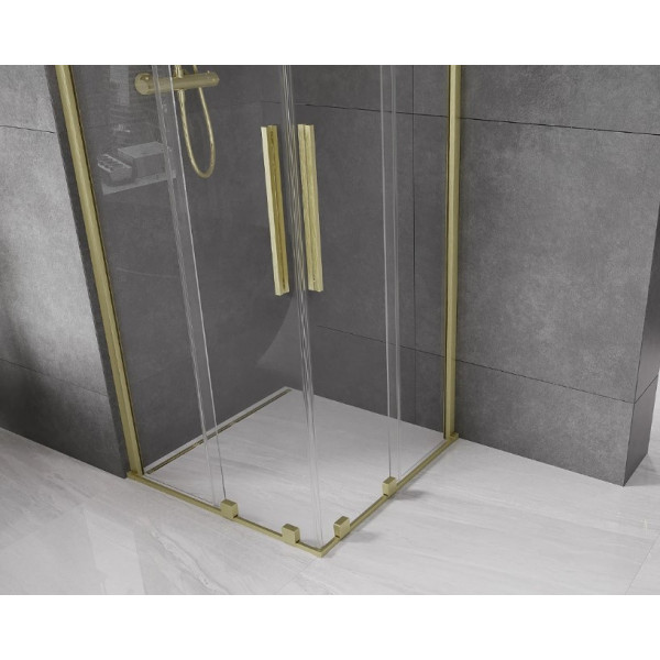 Душова кабіна MEXEN VELAR DUO 90х90 BRUSHED GOLD