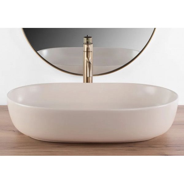 Умывальник (раковина) REA CLEO 61 BEIGE MATT бежевый накладной