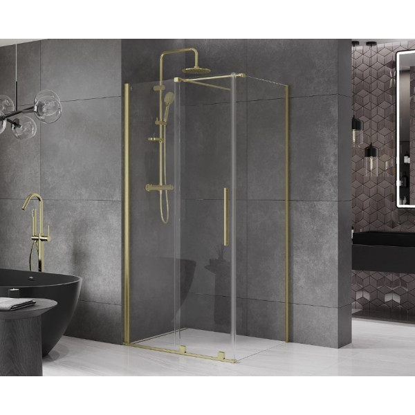 Душова кабіна MEXEN VELAR 130х90 BRUSHED GOLD