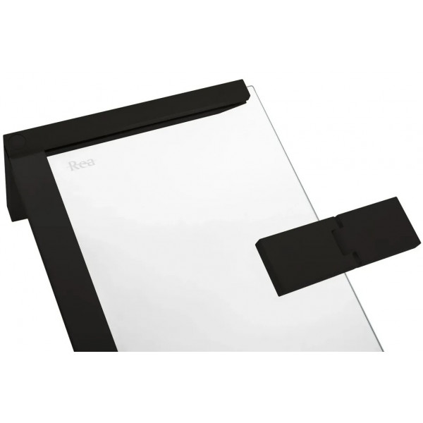 Душевая кабина REA HUGO 100х100 BLACK двойная