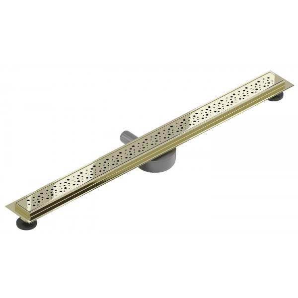 Трап для душу MEXEN FLAT 90 M12 GOLD 360 ° золотий
