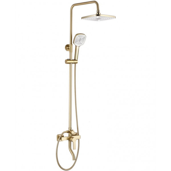 Душевой гарнитур REA ARGUS BRUSHED GOLD золотой матовый с изливом