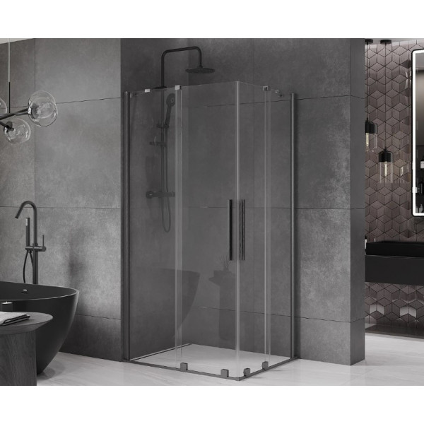 Душова кабіна MEXEN VELAR DUO 90х80 GRAPHITE