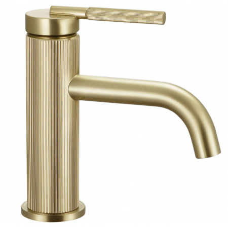 Смеситель для раковины (умывальника) REA ARGON BRUSHED GOLD низкий