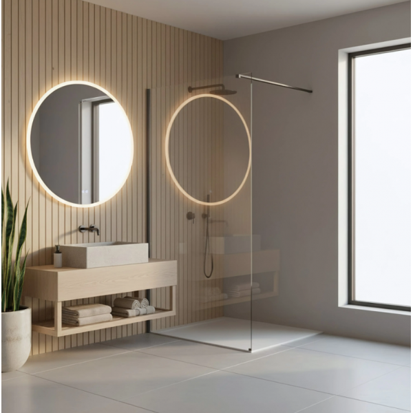 Душевая стенка REA FLEXI 70 TRANSPARENT TYTAN