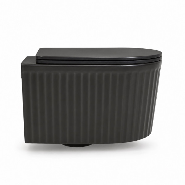 Подвесной унитаз VBI TORCELLO BLACK MATT TORNADO