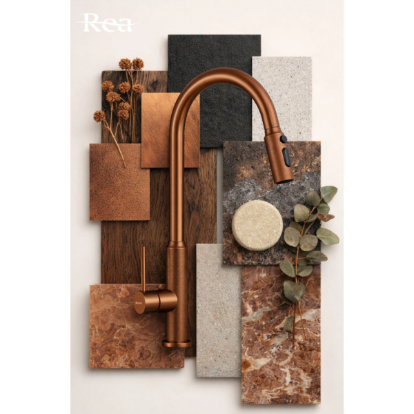 Смеситель для кухни REA MASTER BRUSHED COPPER