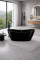 Ванна VBI MARMOLADA BLACK 170 x 75 отдельностоящая