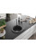 Гранітна кухонна мийка MEXEN KEVIN BLACK GRANITE + сифон CHROME