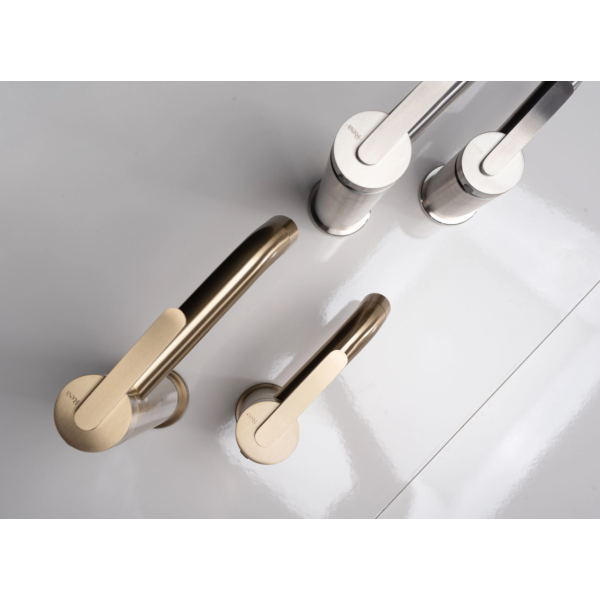 Смеситель для раковины (умывальника) REA ONTARIO NIKIEL BRUSHED высокий