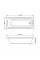 Комплект ванна VBI GRAPPA 170x70 встраиваемая+сифон CHROME+ножки
