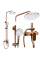 Душевой гарнитур REA DROP BRUSHED COPPER с изливом