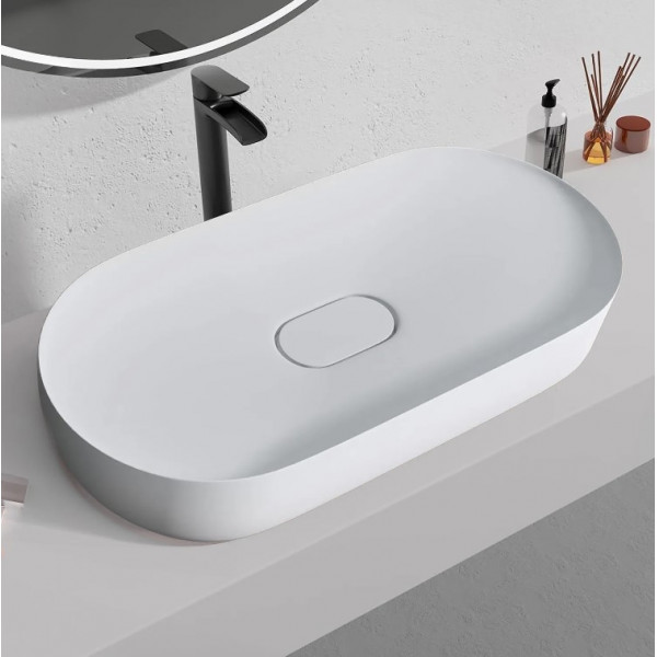 Умывальник (раковина) REA IRIS 71 WHITE MATT накладной