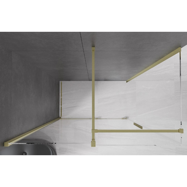 Душова кабіна MEXEN VELAR 130х75 BRUSHED GOLD