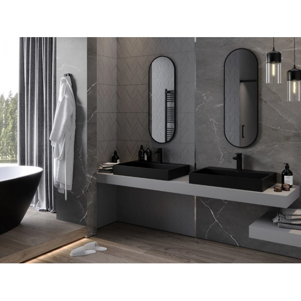 Дзеркало MEXEN LOFT 100x35 BLACK овальне