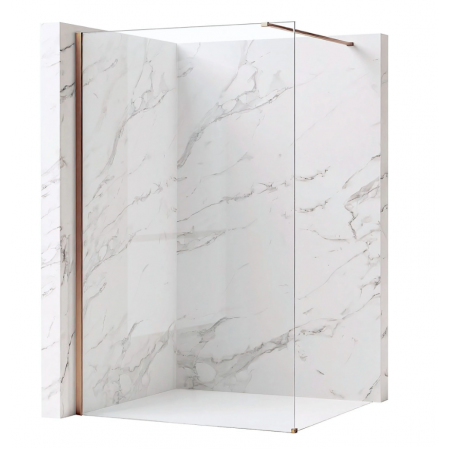 Душевая стенка REA FLEXI 100 TRANSPARENT BRUSHED COPPER