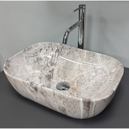 Умывальник (раковина) VBI RAVENNA STONE GLOSSY накладной