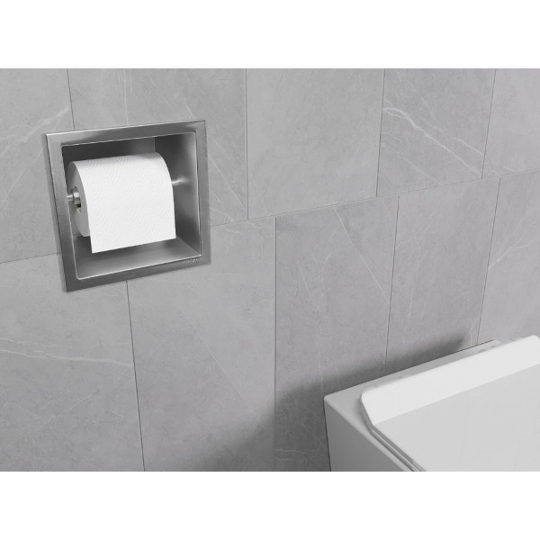 Вбудований тримач MEXEN X-WALL-P INOX для туалетного паперу