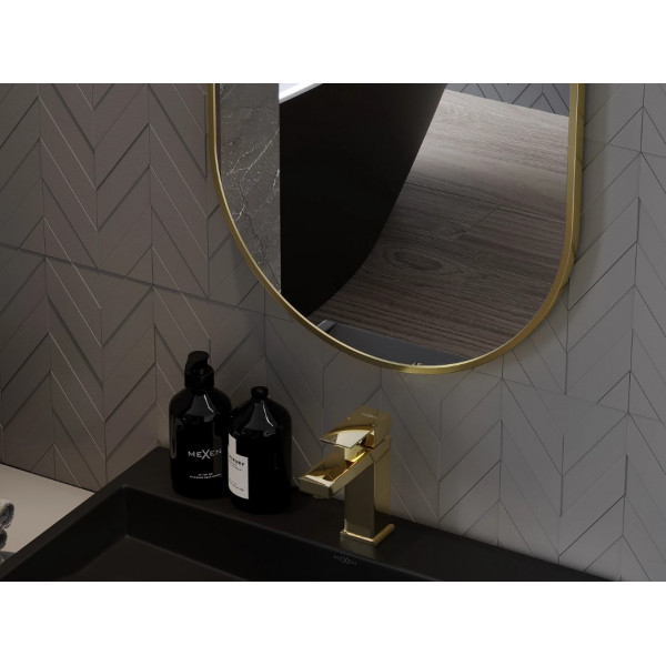Дзеркало MEXEN LOFT 85x50 GOLD овальне