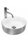 Умывальник (раковина) REA SAMI BRUSHED SILVER WHITE накладной