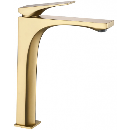 Смеситель для раковины (умывальника) REA JOE BRUSHED GOLD высокий