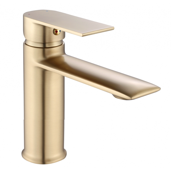 Смеситель для раковины REA VENETA BRUSHED GOLD низкий