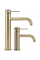 Смеситель для раковины (умывальника) REA LUNGO GRIP BRUSHED GOLD низкий