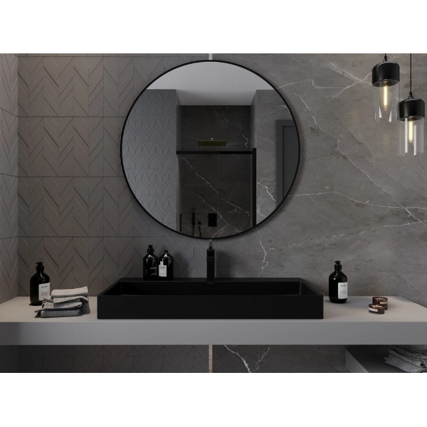 Дзеркало MEXEN LOFT 100 BLACK кругле
