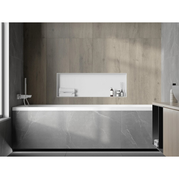 Вбудована полиця MEXEN X-Wall-NR 90 WHITE без обідка