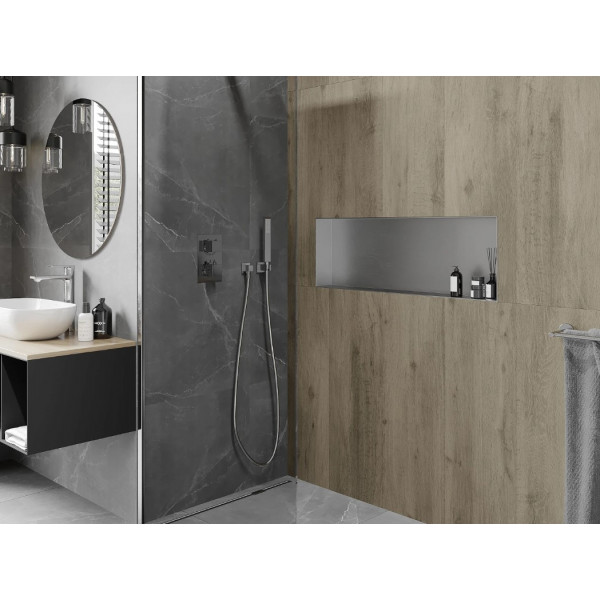 Вбудована полиця MEXEN X-Wall-NR 90 INOX без обідка