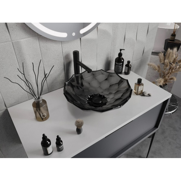 Умивальник (раковина) MEXEN INGA 44 BLACK накладний