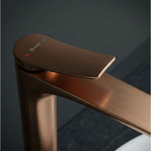 Смеситель для раковины REA VISION BRUSHED COPPER высокий