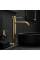 Смеситель для раковины REA LUNGO STRIPE BRUSHED GOLD высокий