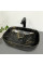 Умывальник (раковина) VBI RAVENNA MARBLE BLACK MATT накладной